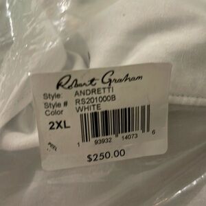 Long sleeve white, Robert Graham shirt